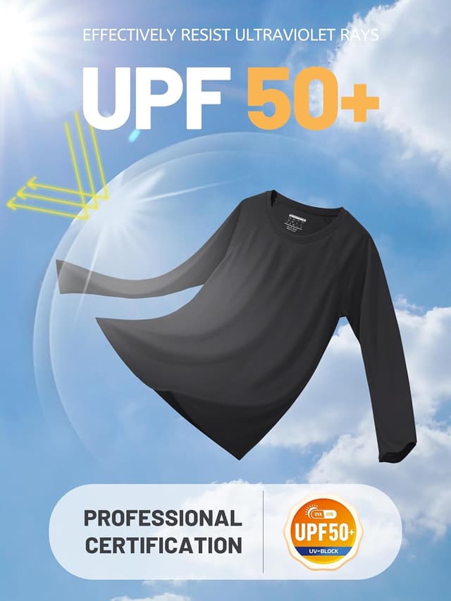 Detalle 2 de TACVASEN Womens Long Sleeve UV Sun Protection Shirt (UPF 50+)