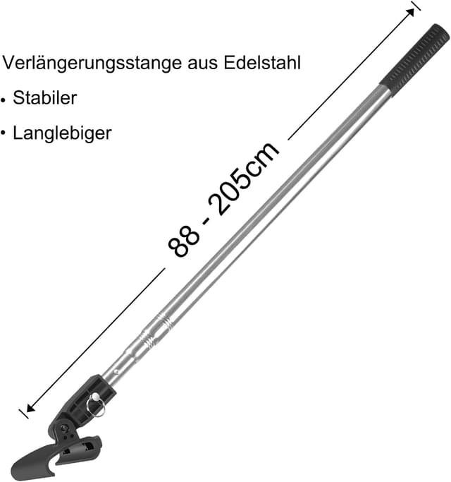 Detalle 2 de KEZERS Flächenspachtel Set (5-teilig) inkl. Teleskopstange, Koffer & ergonomischem Griff für Wände und Decken