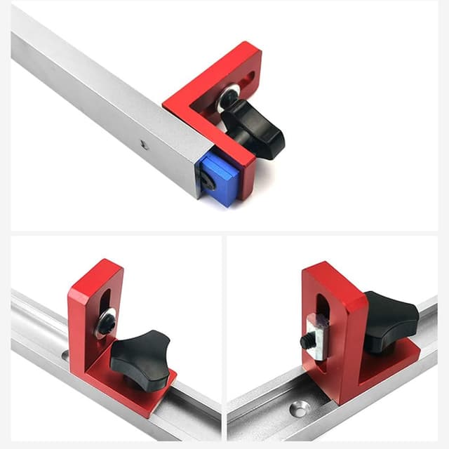 Detalle 2 de Lxoraziy Gehrungsschienen Stop Typ 30 für T-Nut T-Tracks (Führungsschiene Stop, Rutsche Locator)