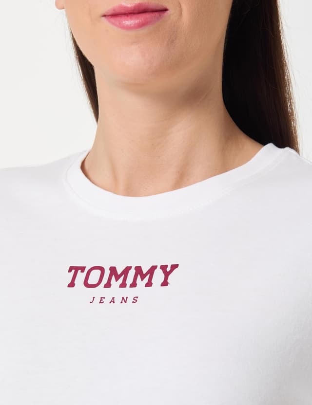 Detalle de Tommy Jeans Maglietta S/S Donna: stile Tommy, taglio estivo