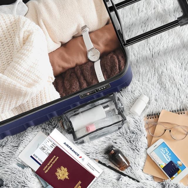 Detalle de Flight Knight Leichter 4‑Rad‑ABS‑Hartschalenkoffer fürs Handgepäck (56 × 45 × 25 cm)