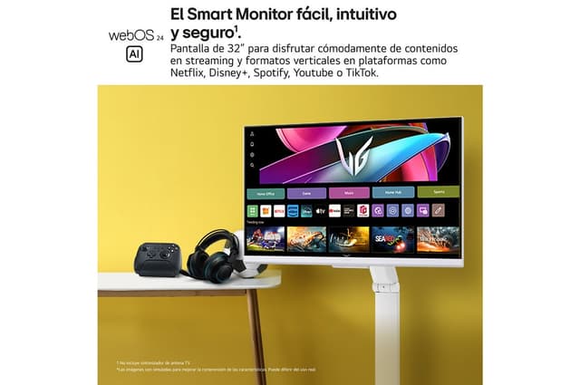 Thumbnail 4 de LG Smart Monitor Swing 32'' 4K 144 Hz para gaming