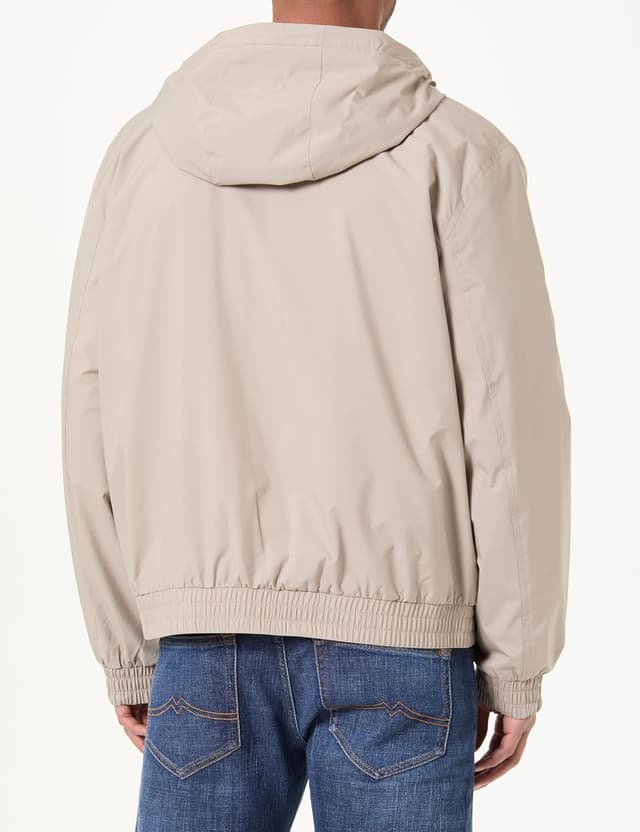 Detalle de Calvin Klein men’s LS hooded ripstop harrington jacket