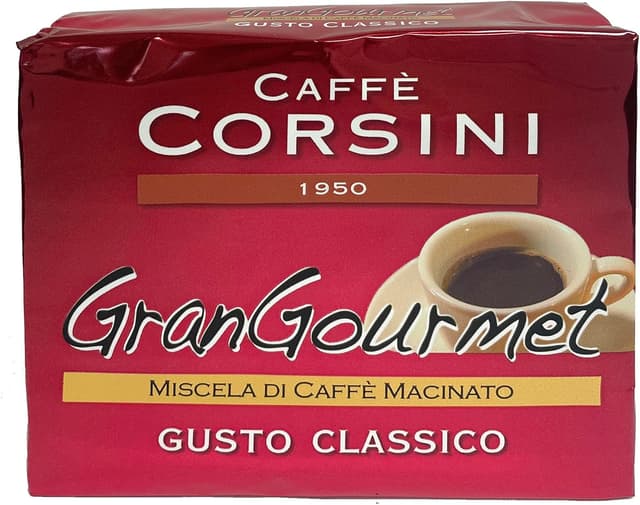 Detalle 2 de Caffè Corsini Qualità Oro – Caffè macinato aromatico e soave, tostatura media (500g in 2 x 250g)