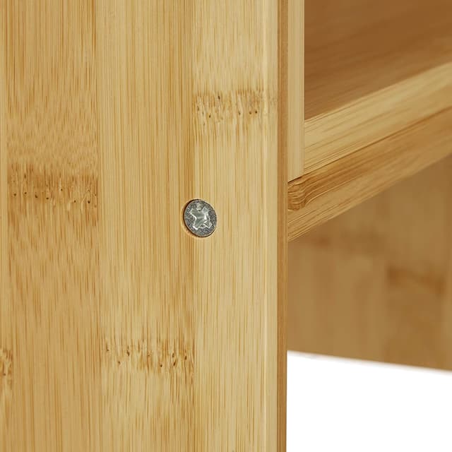 Thumbnail 6 de Relaxdays Organizer in bambù regolabile per scrivania, cucina e bagno (altezza 40 cm)