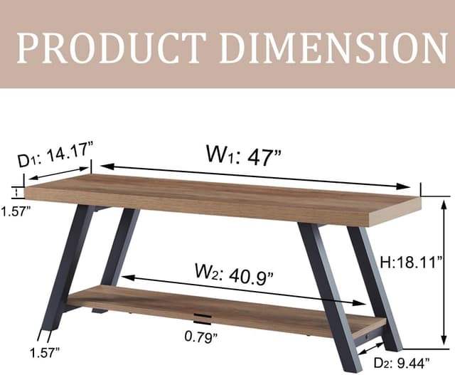 Detalle 2 de LVB Aufbewahrungsbank 120 cm Schuhregal