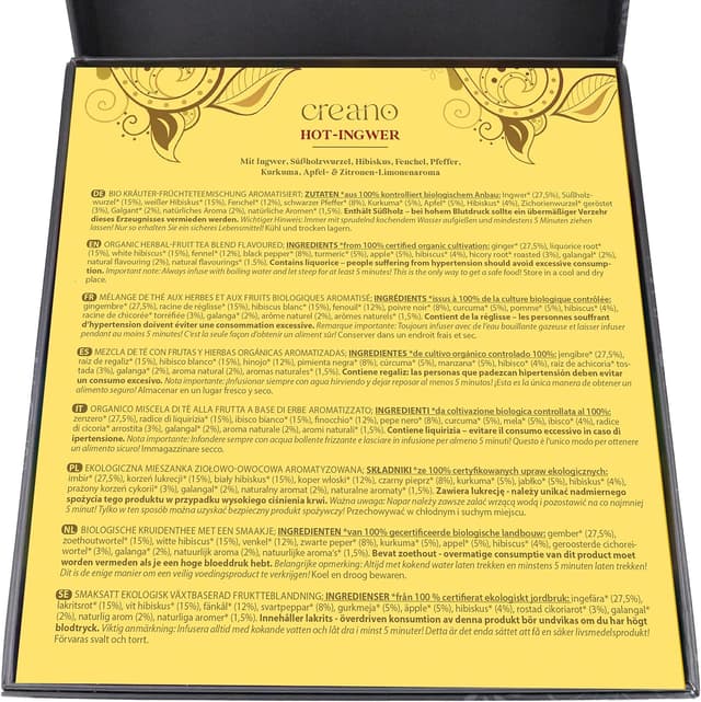 Thumbnail 4 de Creano Set Regalo Tisane Biologiche 12 piramidi 30g