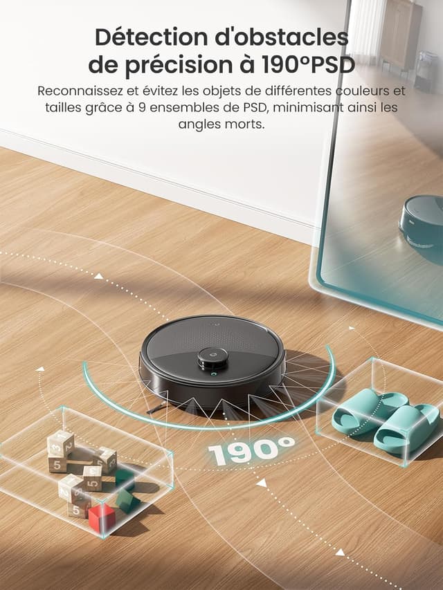 Thumbnail 6 de Lefant M3 Robot Aspirateur Laveur 12 000 Pa avec station multifonctionnelle