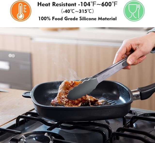 Detalle 2 de HOTEC Pinzas de cocina 9 y 12 pulgadas