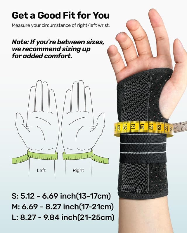 Detalle 2 de Rakiie carpal tunnel wrist braces 2 pack
