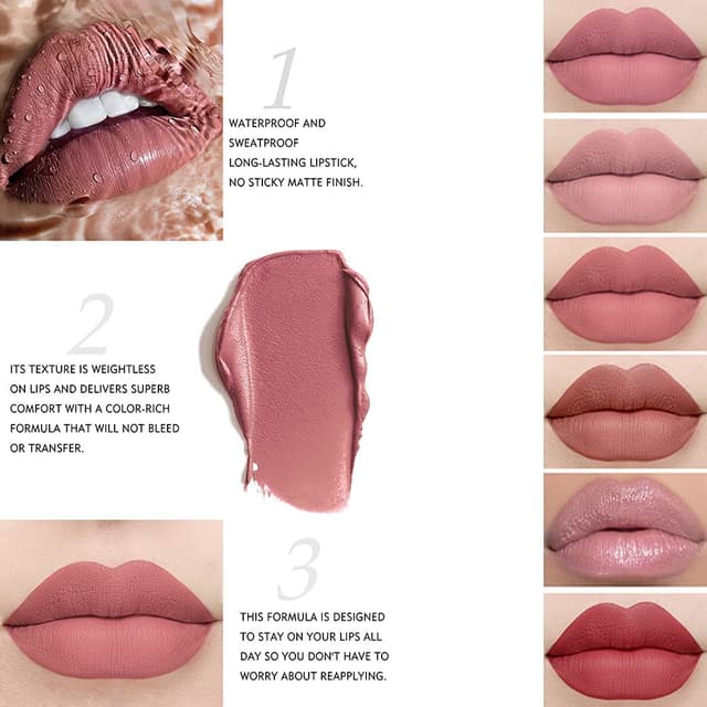 Detalle 2 de 12 Colors Matt Ink Lippenstift Set A