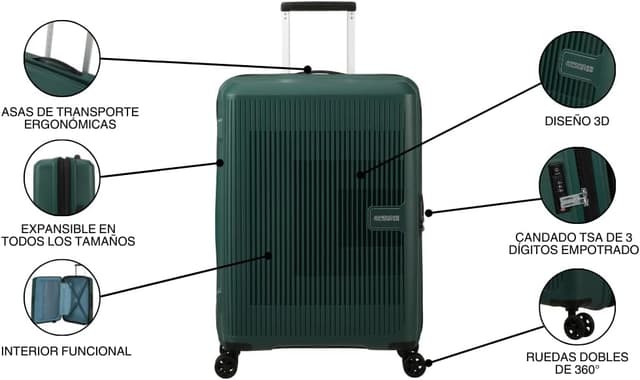 Thumbnail 4 de American Tourister Aerostep Spinner L, Funda Ampliable 77cm 🌲