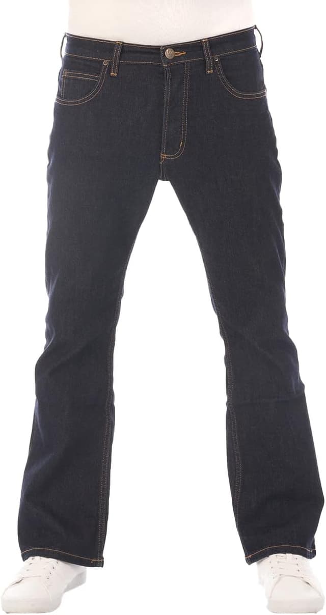 Detalle de Lee Jeans Herren Stretch Bootcut „Denver“ – Jeanshose in Denim Blau