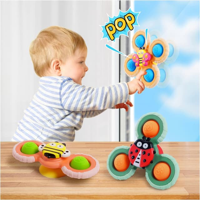 Thumbnail 2 de Vicloon Saugnapf-Kreiselspielzeug 3er Set