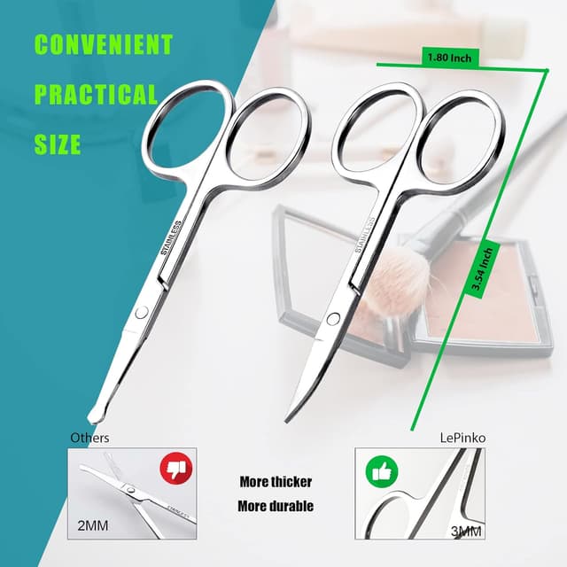Thumbnail 3 de Grooming Scissors 2pcs 3.54in ✂