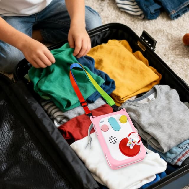 Thumbnail 6 de Wetry Silikon-Schutzhülle für FABA+ interaktiven Geschichtenerzähler (Rosa) – nur Hülle mit Schlüsselband