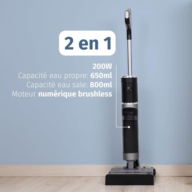 Detalle 2 de Aspire Di4 Velluto Doppio Serpillière Électrique 2‑en‑1