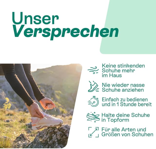 Detalle de Shoefresh Schuherfrischer & Schuhtrockner elektrisch – Stiefel-, Skischuhtrockner, Schuhdesinfektion und Handschuhtrockner