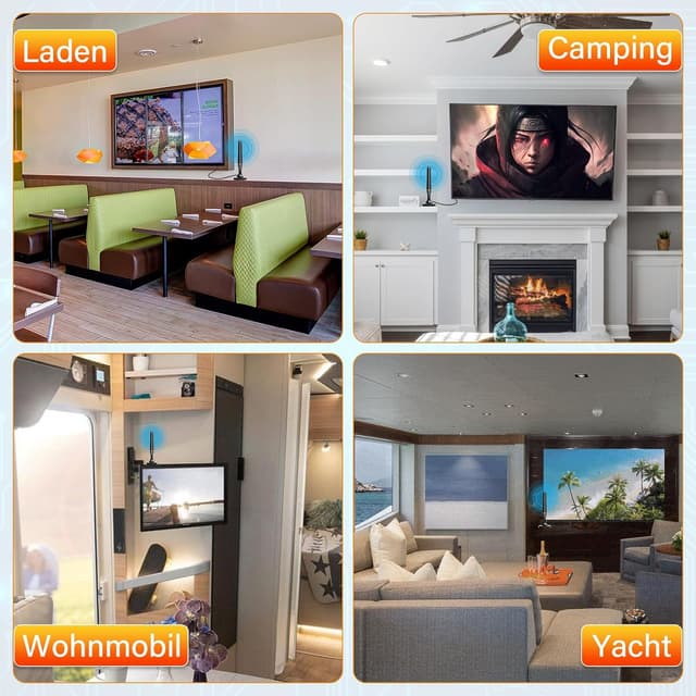 Thumbnail 6 de DVBT2 Zimmerantenne 2,5 m Kabel