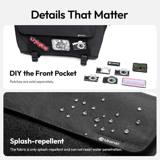 Detalle 2 de ULANZI Camera Bag (SLR/DSLR Small) – lightweight waterproof camera sling for mirrorless and DSLR