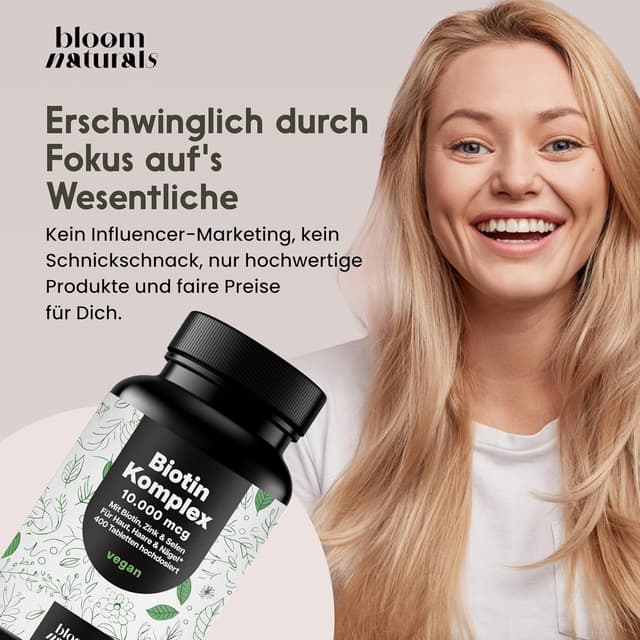 Thumbnail 4 de Biotin 10.000 mcg mit Zink & Selen Tabletten