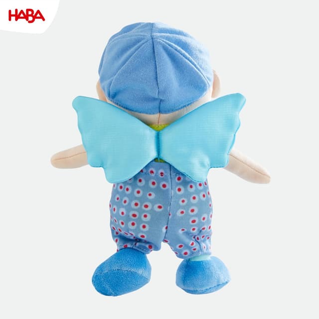 Detalle de HABA Schutzengel Frido Kuschelige Stoffpuppe (20 cm) – waschbar bei 30 °C, ab 0+ Monaten