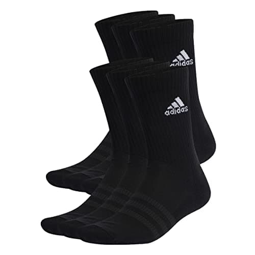 Detalle de adidas Unisex Cushioned Sportswear Crew Socks 6 pares 4–5 años