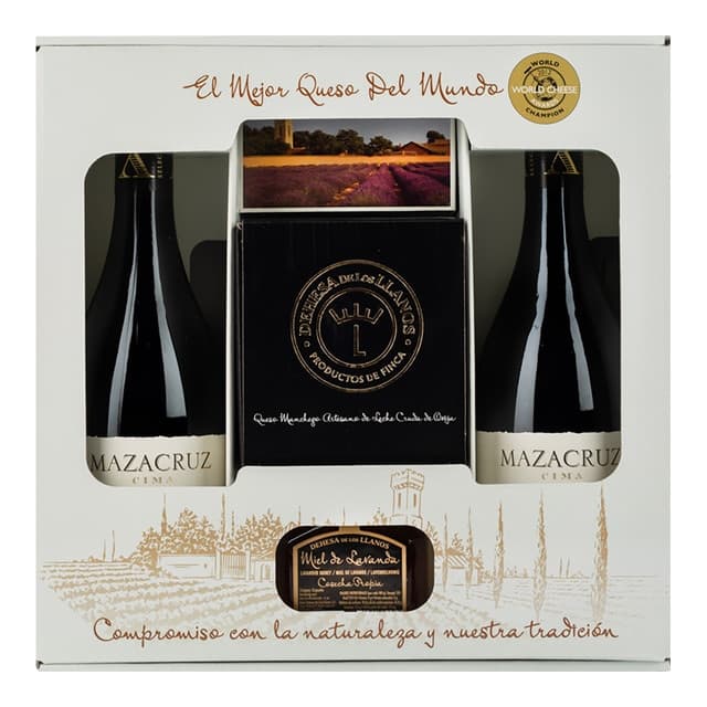 Imagen de Dehesa de los Llanos Estuche gourmet selección vino, queso y miel 🍷 en OfertitasTOP