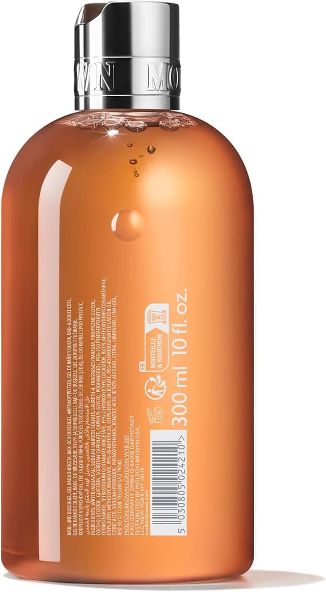 Detalle de Molton Brown Sunlit Clementine & Vetiver Bath & Shower Gel (300 ml)