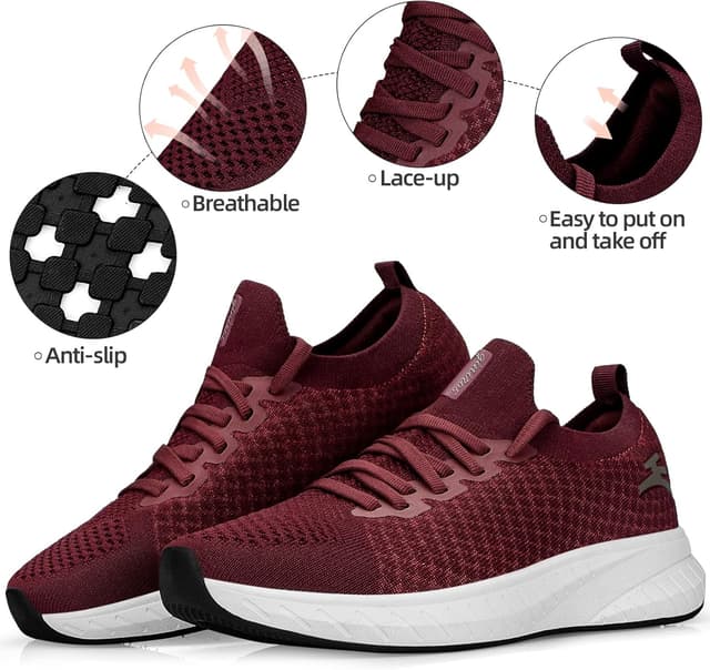 Detalle de Puweco Scarpe Donna Running Sneakers leggere e traspiranti in maglia