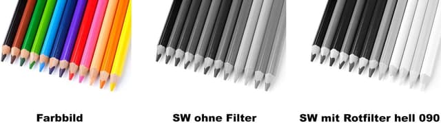 Detalle 2 de B+W Rotfilter hell 090 MRC Basic 39 mm (16x vergütet) – Rot-Filter für mehr Kontrast in Schwarzweiß