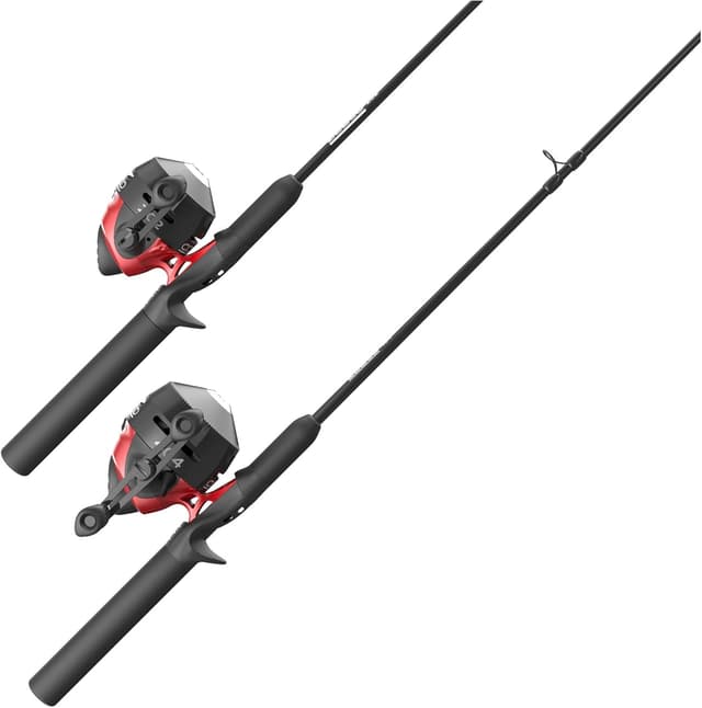 Detalle de Zebco 202 & 404 Spincast Reels and Fishing Rod Combos (2-Pack) with Pre-Spooled Line