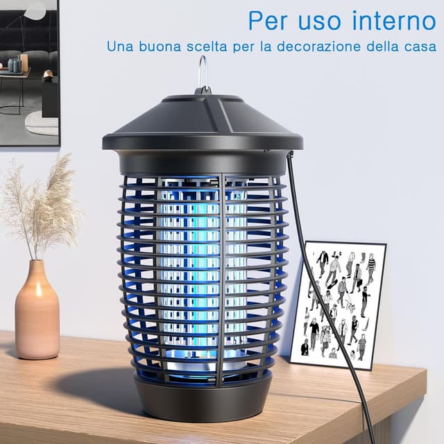 Detalle 2 de PALONE Lampada antizanzare elettrica 20 W con rete UV e copertura fino a 100 m²