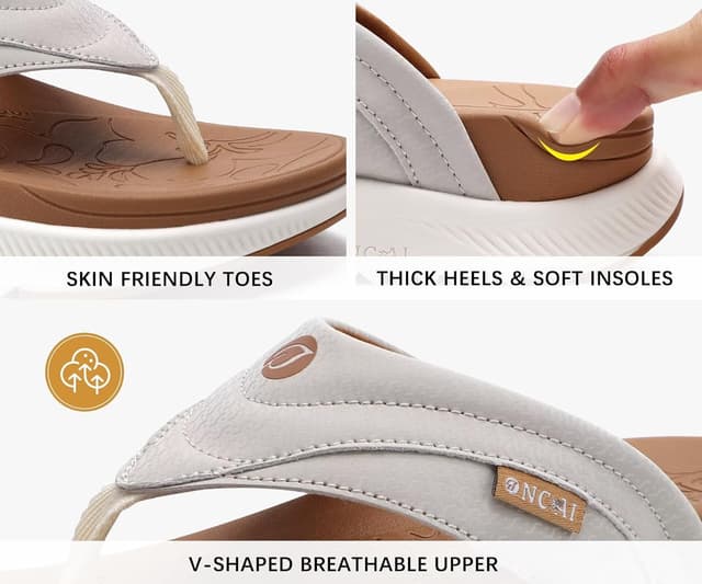 Detalle 2 de ONCAI Damen Flip Flops mit 6 mm Drop