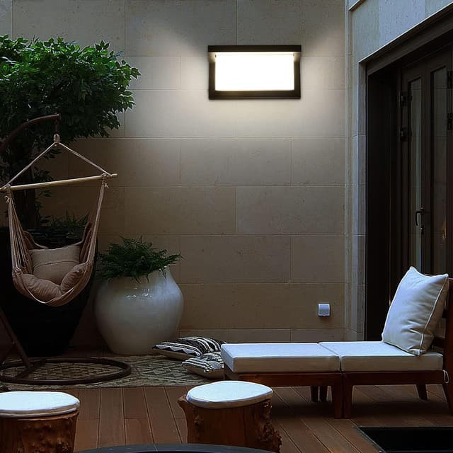 Detalle de Lightsjoy Applique da Parete Esterno 18W LED IP66 4000K bianco neutro