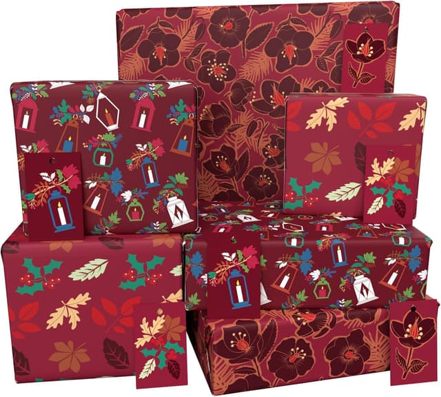 Imagen de Luxury ECO Xmas Gift Wrap 6 sheets recycled wrapping paper en OfertitasTOP