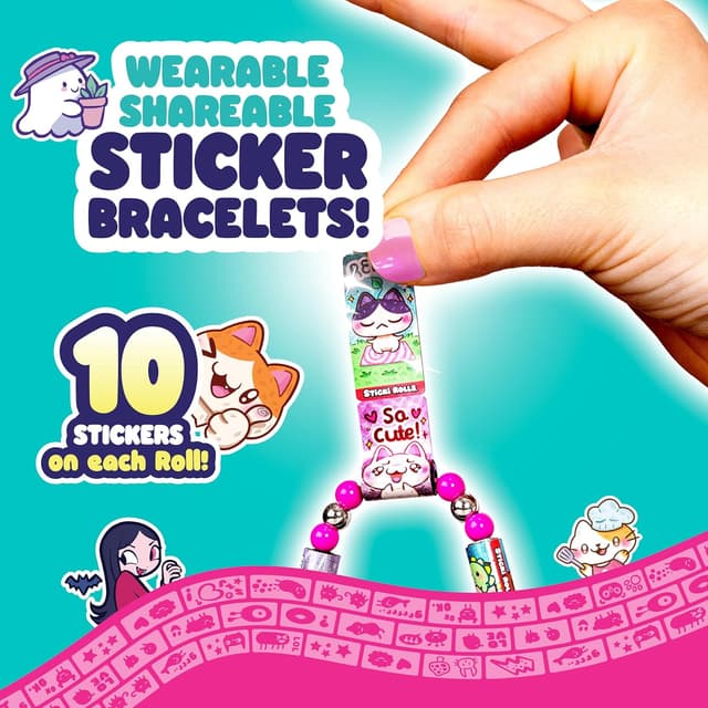 Thumbnail 4 de STICKI ROLLS Sticki Bands 70 stickers 🎀
