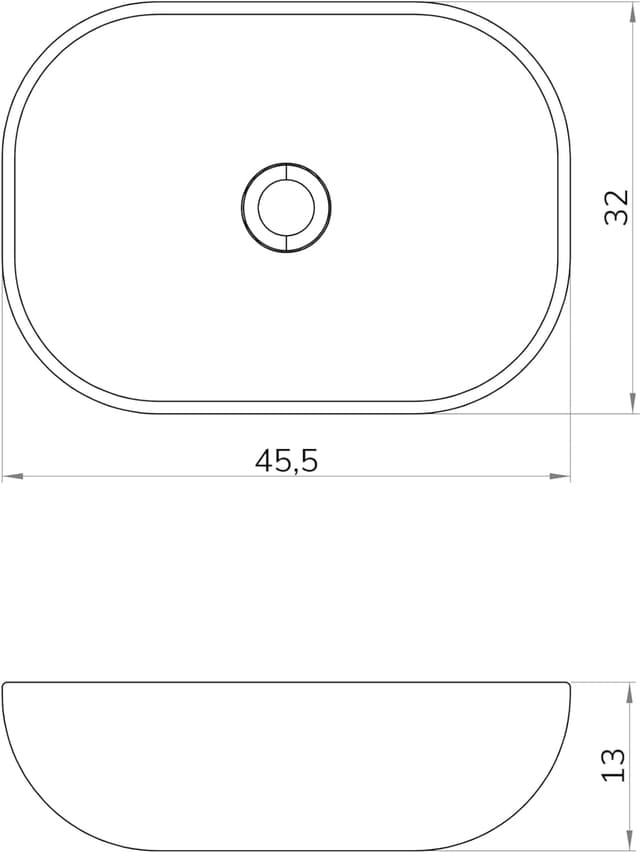 Thumbnail 6 de Baikal Lavabo Ovalado 46x33 cm