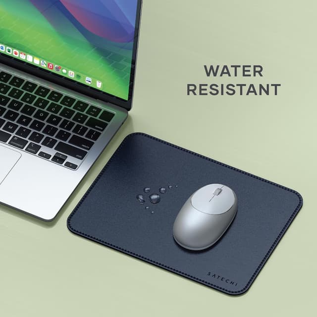 Detalle 2 de Satechi Tappetino Mouse 25 x 19 cm in PU – mouse pad reversibile, antiscivolo e resistente ai graffi