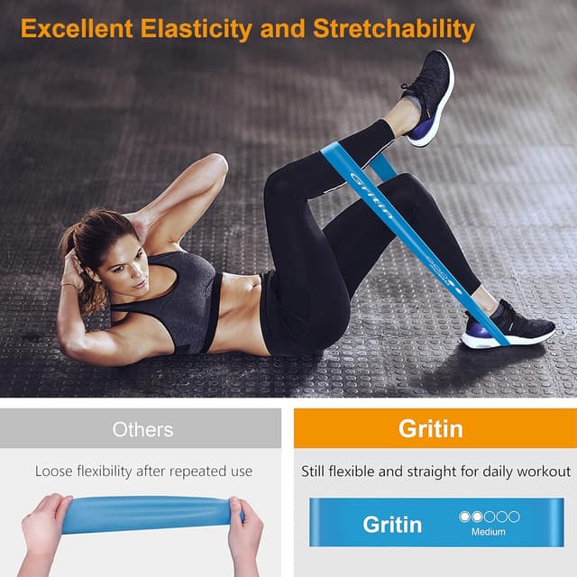 Thumbnail 3 de Gritin Resistance Bands Set of 5, Multi‑level 🏋