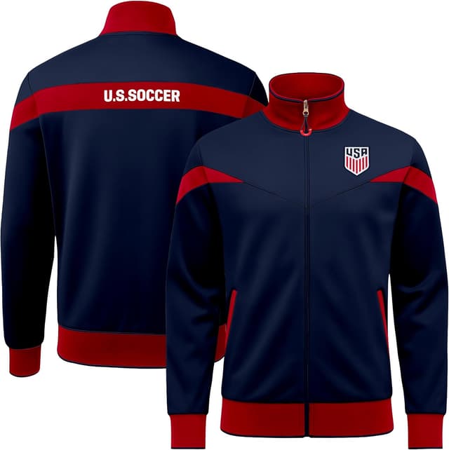 Detalle 2 de Icon Sports Officially Licensed U.S. Soccer Track Jacket (Unisex)