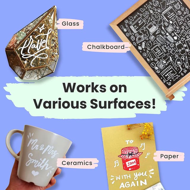 Thumbnail 2 de Chalkola Stylo Craie Blanc 6x