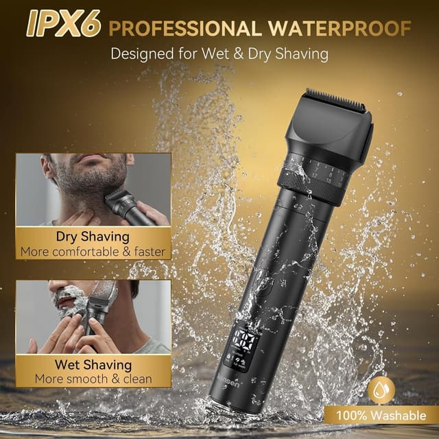 Detalle 2 de Beard Trimmer Men 42‑Setting 120min Battery