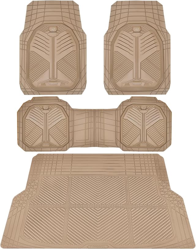 Imagen de CAR PASS Heavy Duty Rubber Car Mats, Trimmable 1 en OfertitasTOP