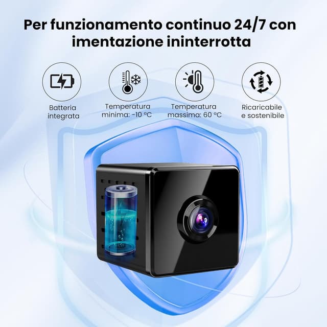 Thumbnail 6 de Mini telecamera spia 4K 3,8 cm