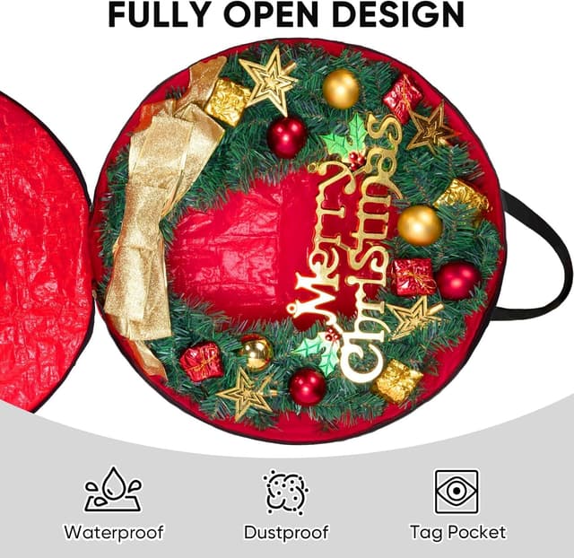 Thumbnail 4 de BALEINE Wreath Storage Container 24"x8"