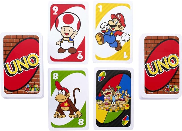 Detalle de UNO Super Mario Kartenspiel (Mattel Games) – für 2–10 Spieler ab 7 Jahren
