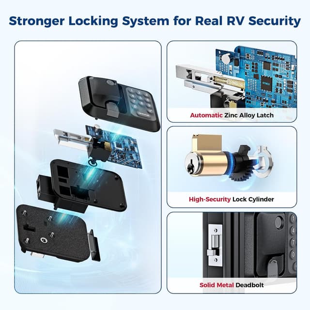 Detalle de ONNAIS RV Door Lock 10 🔒