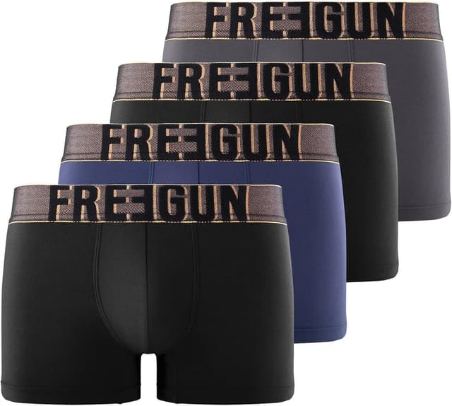 Thumbnail 4 de Freegun Freegun Boxer Fg/1/Bmx4 Boxeur ajusté Homme Lot de 4