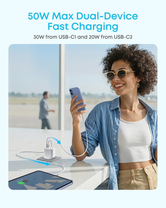 Thumbnail 2 de Anker Zolo USB C Charger Block 50W 4-Port